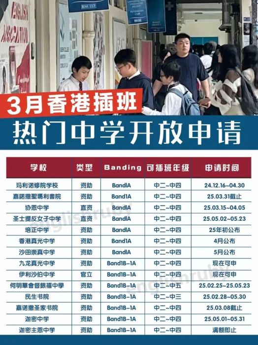 香港中学插班生申请攻略 内地转学必读要点